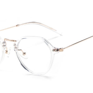 MANTSƐ ROUND CLEAR/THIN GOLD TEMPLES(SMALL)
