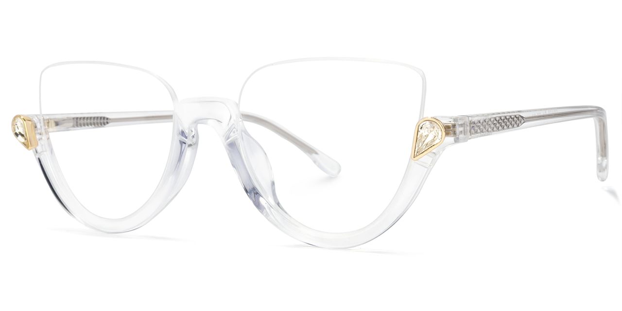 Manst3 transparent rimless frame