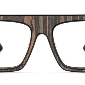 Mantsɛ rectangular frame with anti-reflective lens