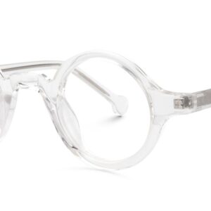 Mantsɛ transparent round frame (small) with anti-reflective lens
